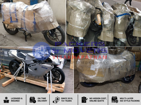 Bike transportation services in Vizag by Packers And Movers Visakhapatnam